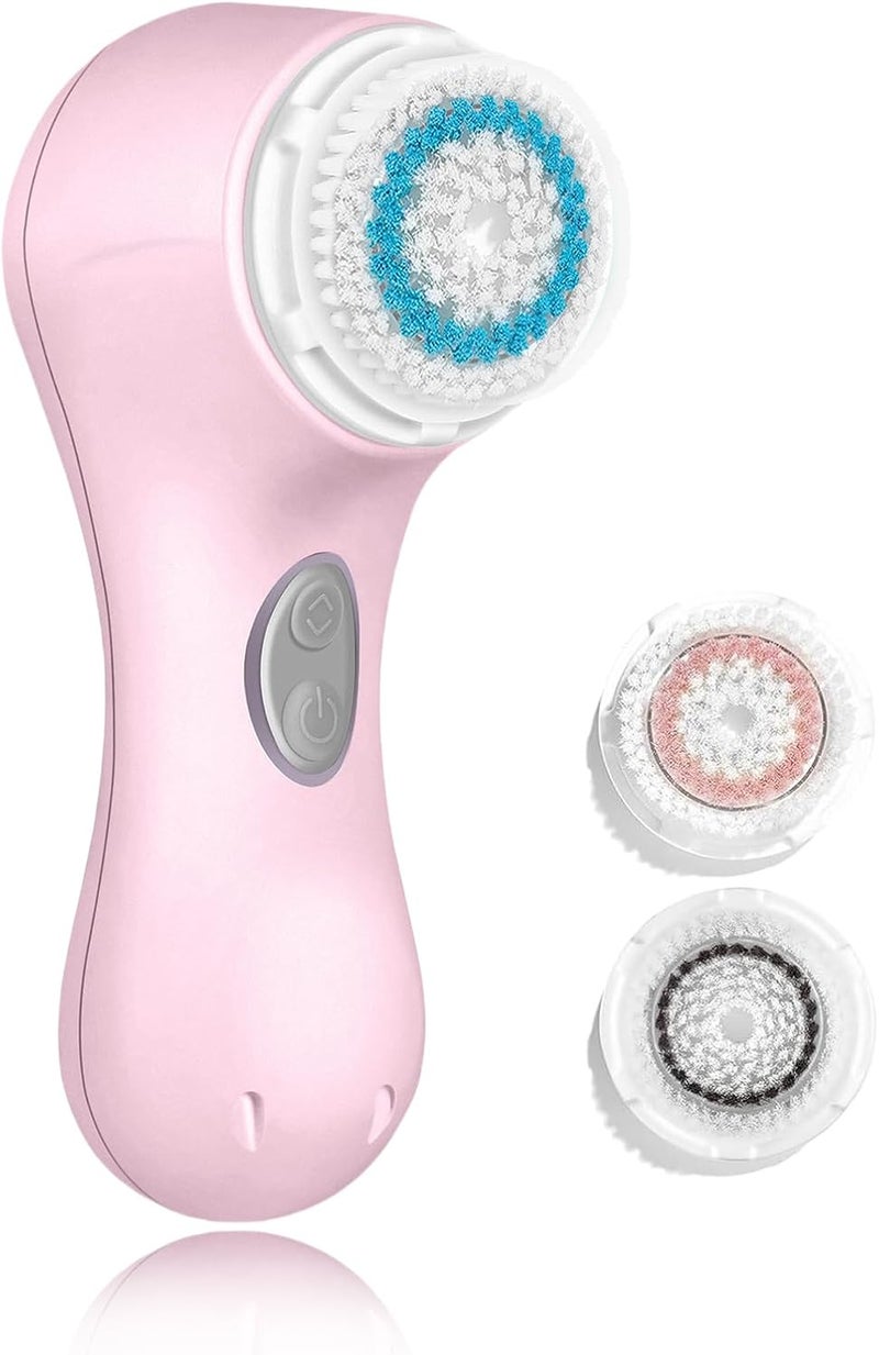 Microtree Electric Facial Cleansing Brush, Sonic Vibrating Rechargeable Face Scrubber Exfoliator, 2 Speeds for Gentle Clean, Face Wash Brush - No Rotation, Safe for All Skin Types - Image 1